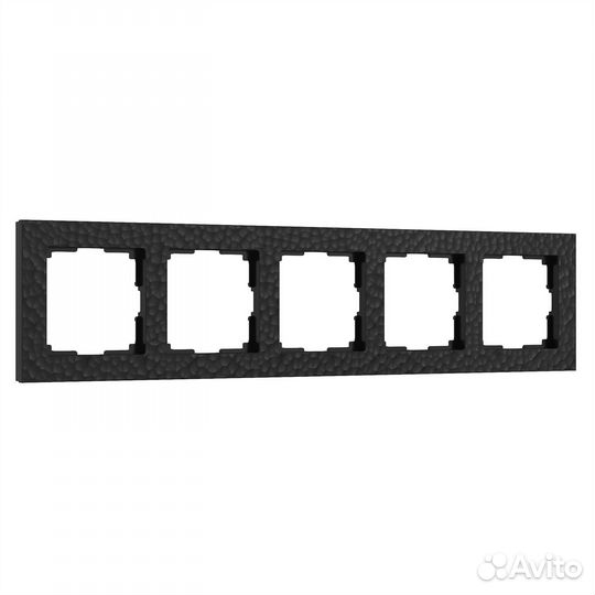 Werkel W0052408/ Рамка на 5 постов Hammer (черный)