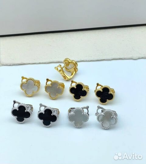 Серьги Van cleef Vintage Alhambra