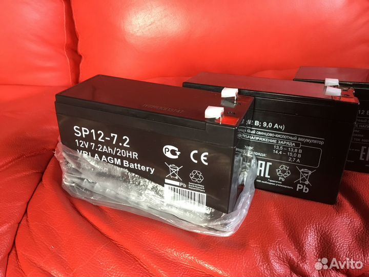 Аккумулятор SP12-7.2 - 7,2Ah и 9Ah Новое