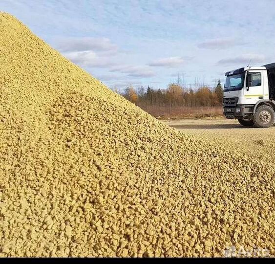 Щебень известняковый гранитный песок торфогрунт