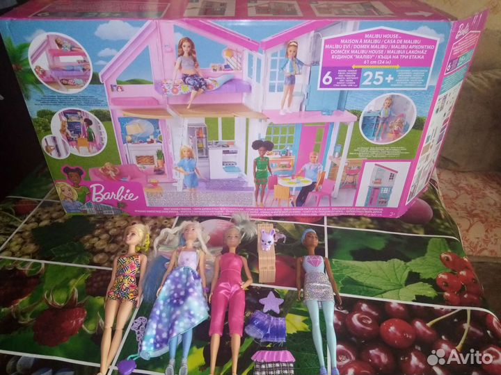 Домик для Барби Malibu + куклы Барби оригинал