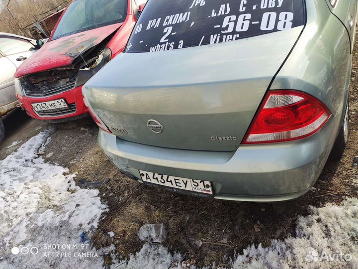 Ниссан Альмера Класик 1.6 МКПП в разборе