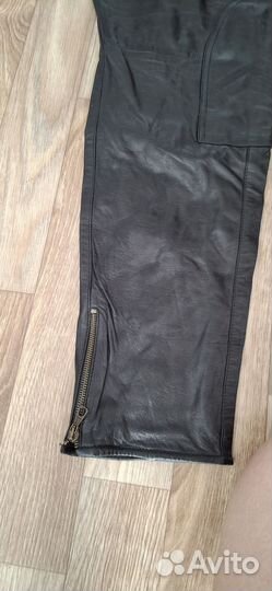 Кожаные брюки женские 46 48