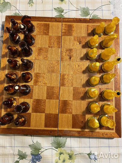 Шахматы янтарные СССР