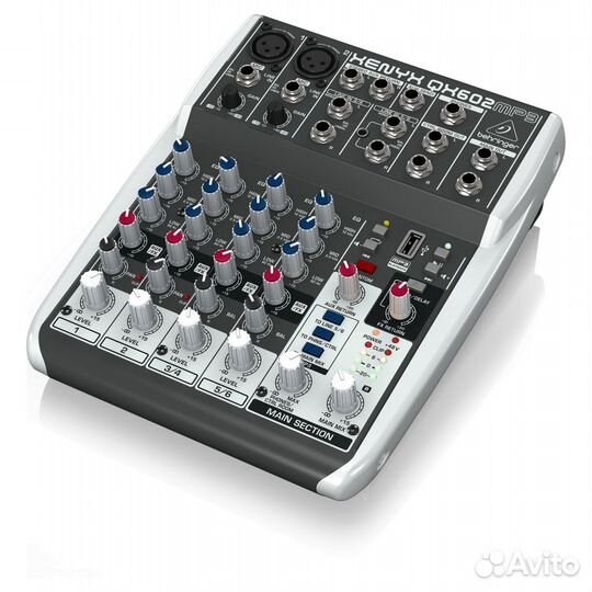 Микшер, 6 каналов Behringer QX602MP3