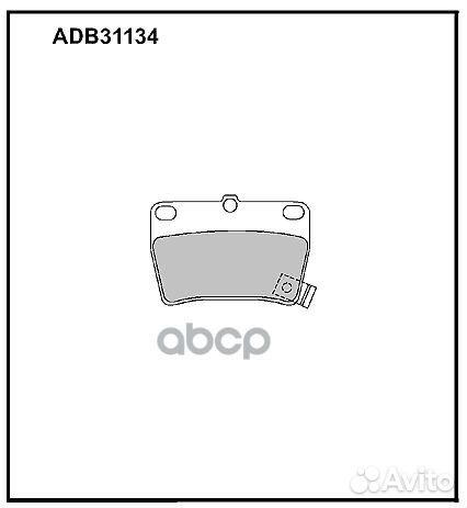 ADB31134 колодки дисковые задние Toyota RAV4 1