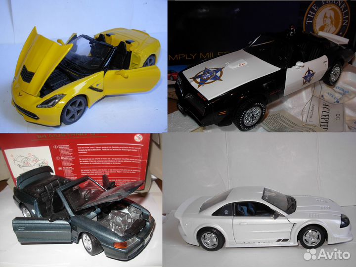 1/24 модель США Cadillac Ford Corvette mustang раз