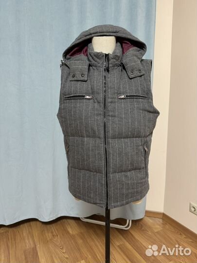 Eleventy пуховой жилет с капюшоном