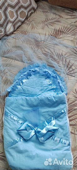 Конверт на выписку для мальчика зимний