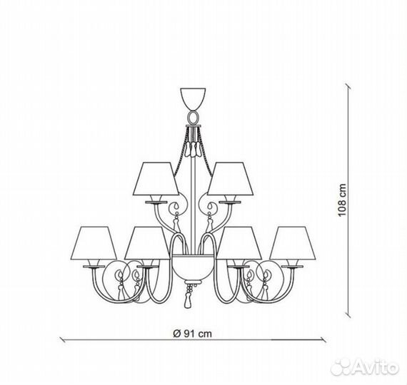 Люстра bagaxxi centry