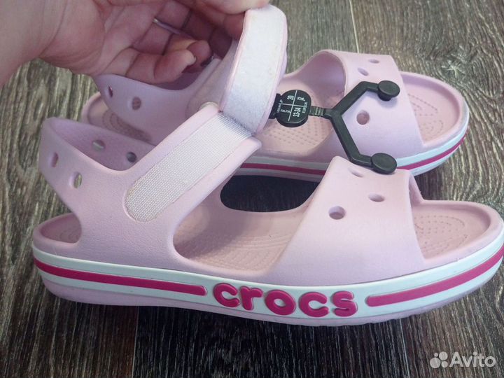 Сандалии для девочки, Crocs, j2, р. 33-34