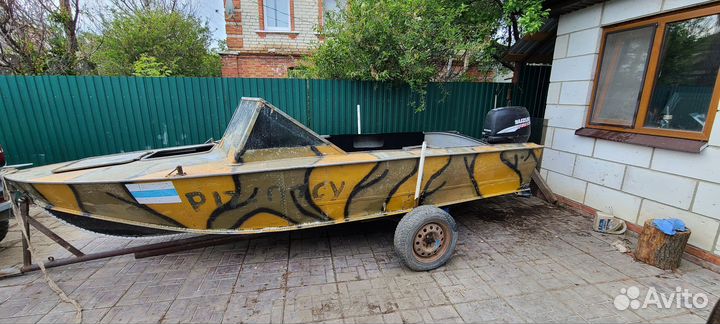 Катер прогресс 4 с мотором Suzuki 50