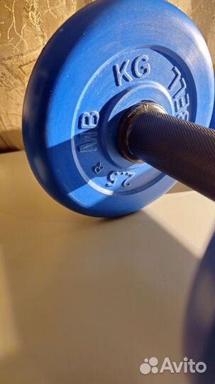 Гантель разборная MB Barbell цветная 9 кг