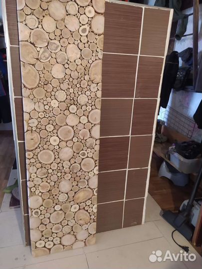 Панно из спилов дерева