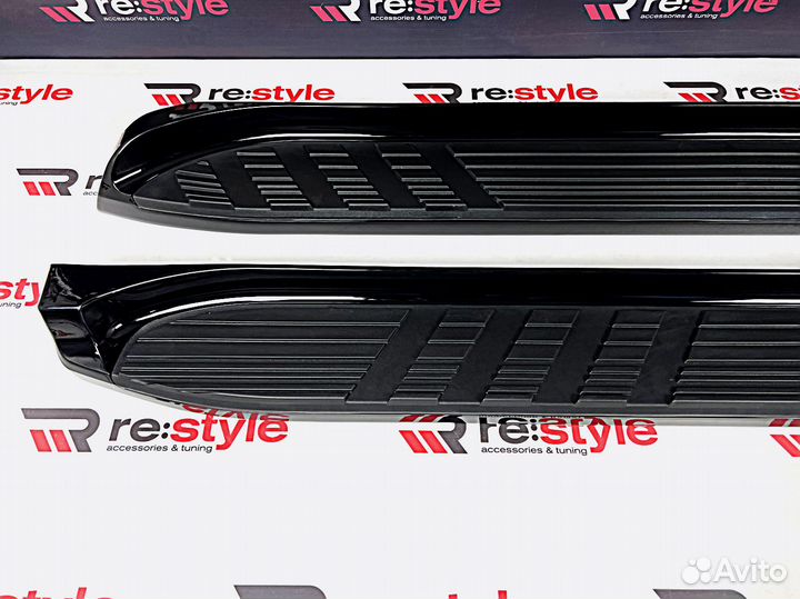 Подножки Toyota Land Cruiser Prado 120 Черные