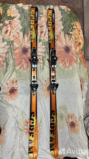 Горные лыжи с креплениями