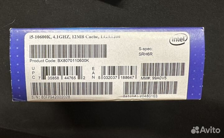 Процессор intel core i5 10600k