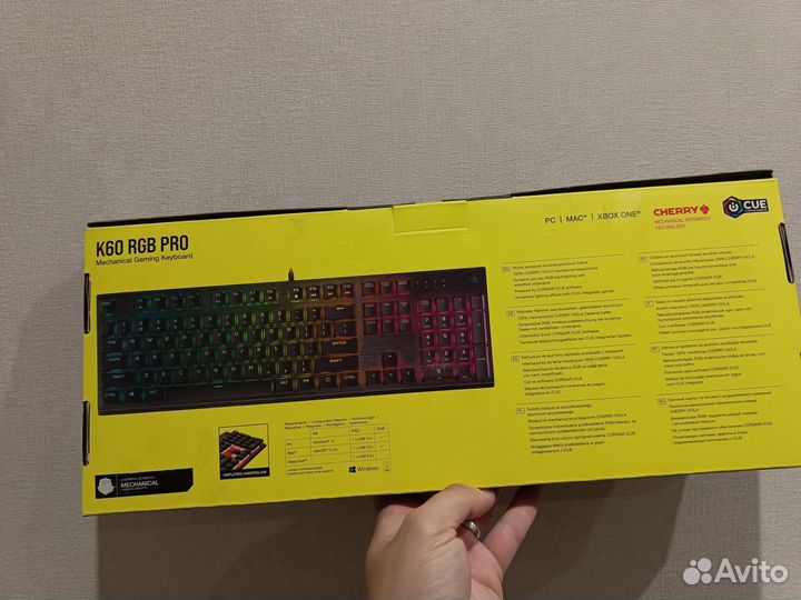 Новая механическая клавиатура Corsair K60 PRO RGB