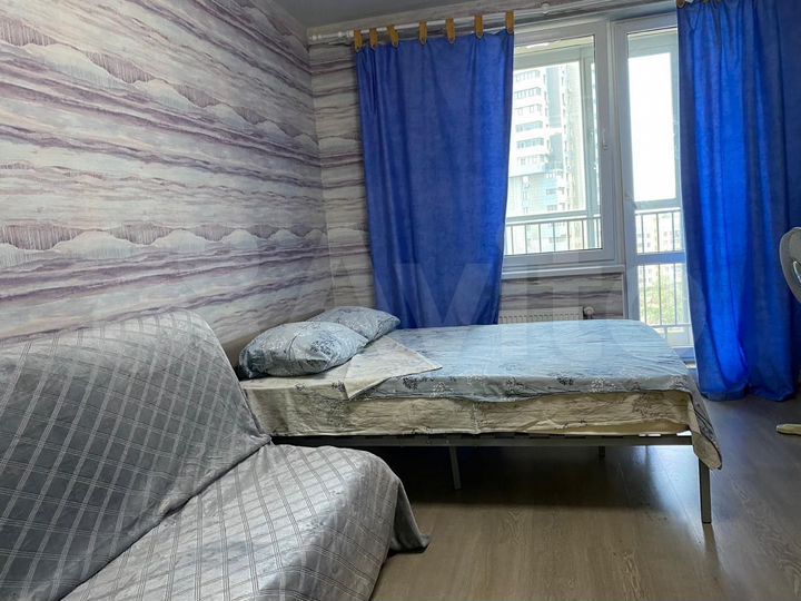 Квартира-студия, 35 м², 2 кровати