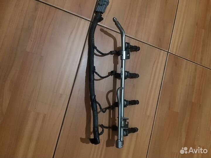 Рампа с проводкой и форсунками, состояние на 4+