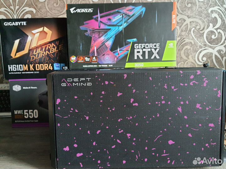 Новый Пк Core i3 12100+топовый-RTX3050 Aorus Elite