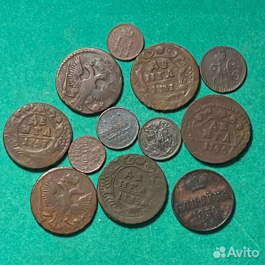 Медные монеты Российской Империи 18-19 В