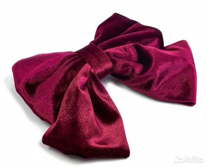 Заколка Bradex AS1003-4 Бархатный бант бордовый