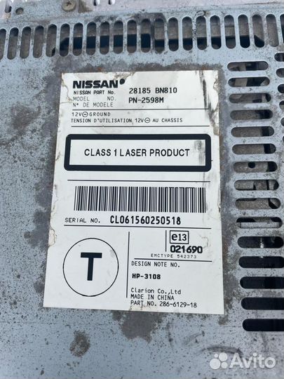 Магнитола на nissan almera n16