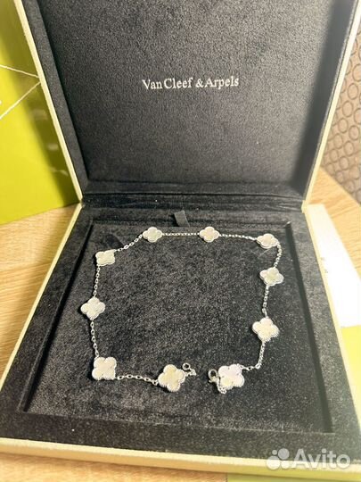 Van cleef колье vgold перламутр