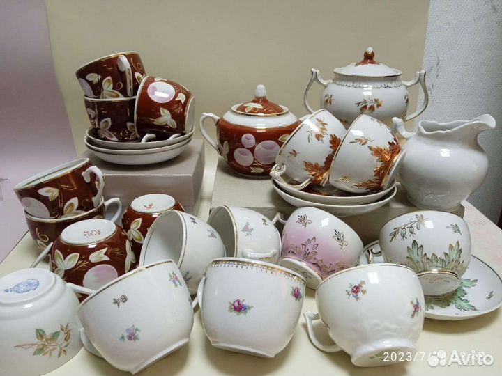 Чайные сервизы Вербилки по частям