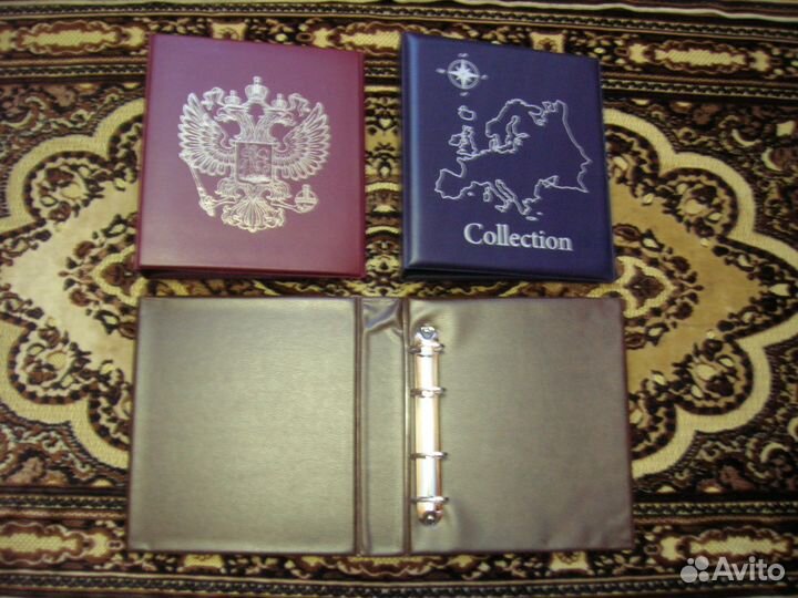 Альбомы кольцевые и листы для монет и банкнот