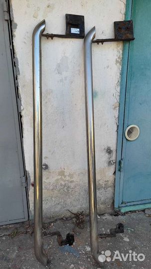 Хромированные пороги Renault Duster