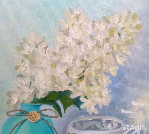 Картина маслом на холсте цветы