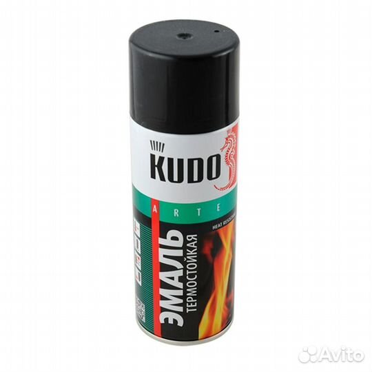 Краска kudo термостойкая 520мл черная KU-5002 Kudo