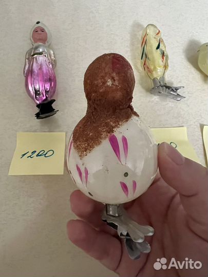 Елочные игрушки СССР на прищепке