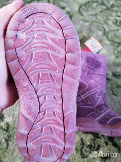 Зимние сапожки Зебра для девочки рр 25