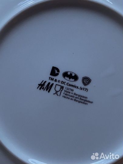 Тарелка и чашка hm home бэтмен batman