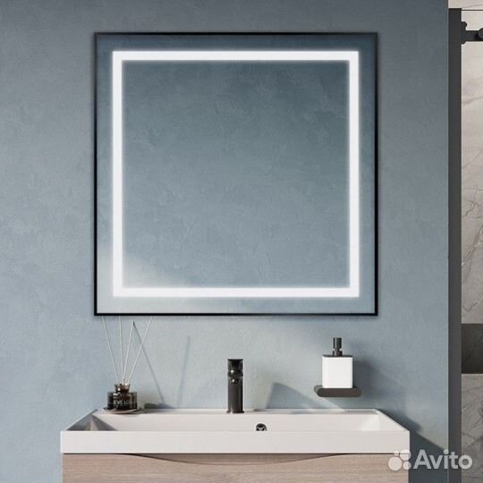 Зеркало BelBagno SPC-kraft-800-800-sens-nero