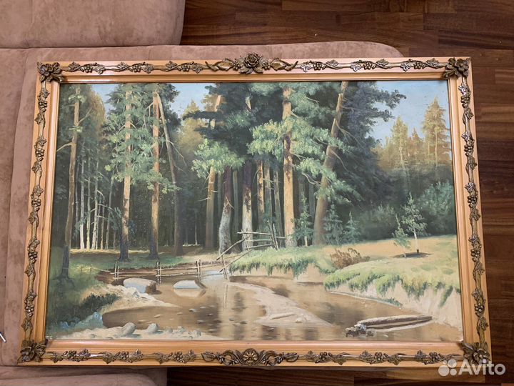 Картина маслом на холсте старинная