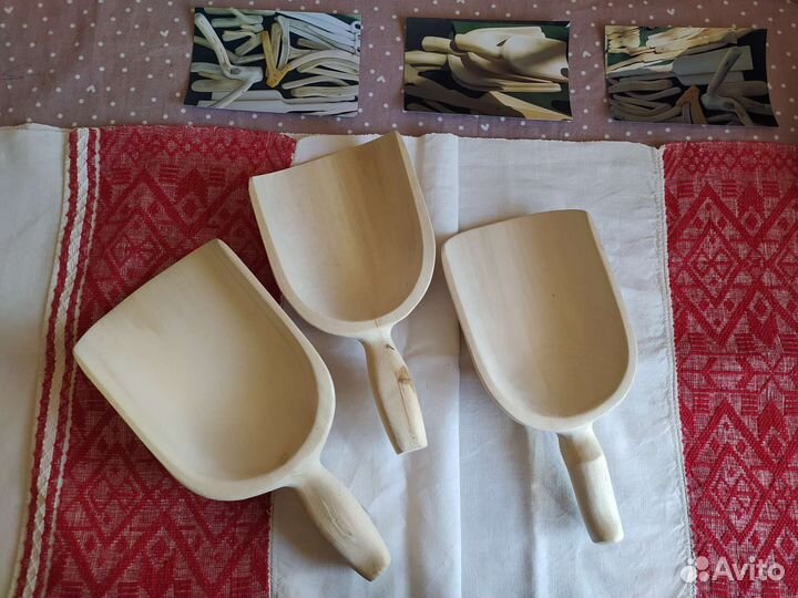 Совок для сыпучих продуктов дерево