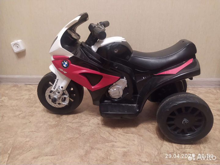 Детский мотоцикл на аккумуляторе bmw бу