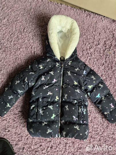 Зимняя куртка для девочки 110
