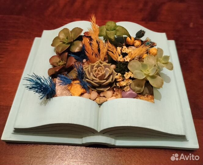 Флорариум, цветы учителю, подарок, декор