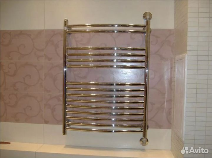 Установка полотенцесушителя (наличие кранов)