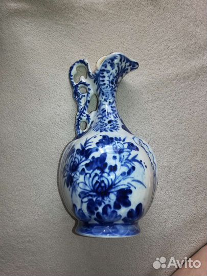 Фарфоровый кувшин, 2 графина тонкое стекло СССР