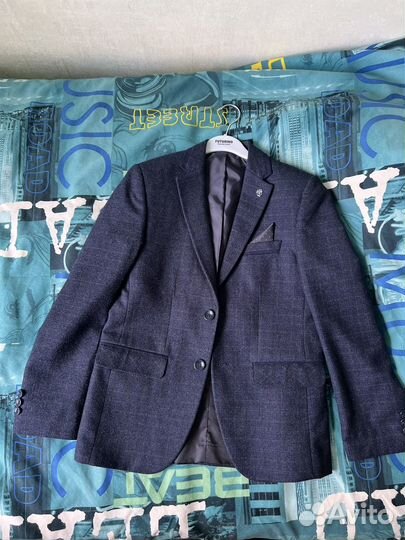 Пиджак школьный для мальчика 140