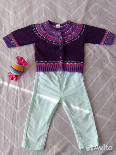 Большой пакет вещей на девочку 62 68 74 80