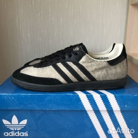 adidas gazelle silver green womens Stone Island x Adidas 2009 Grey Zipped Samba Trainers