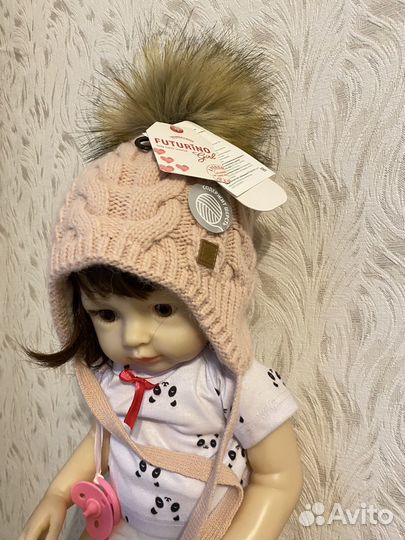 Шапка для девочки зимняя