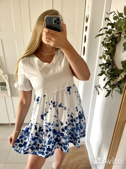 Платье с принтом